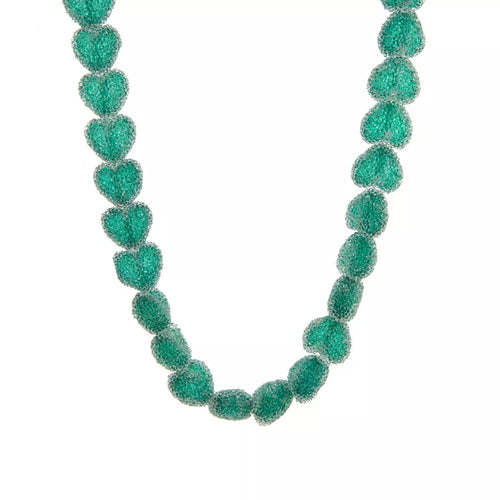 Colorful Resin Heart Necklace