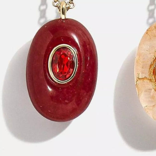 Natural Stone Pendant Necklace