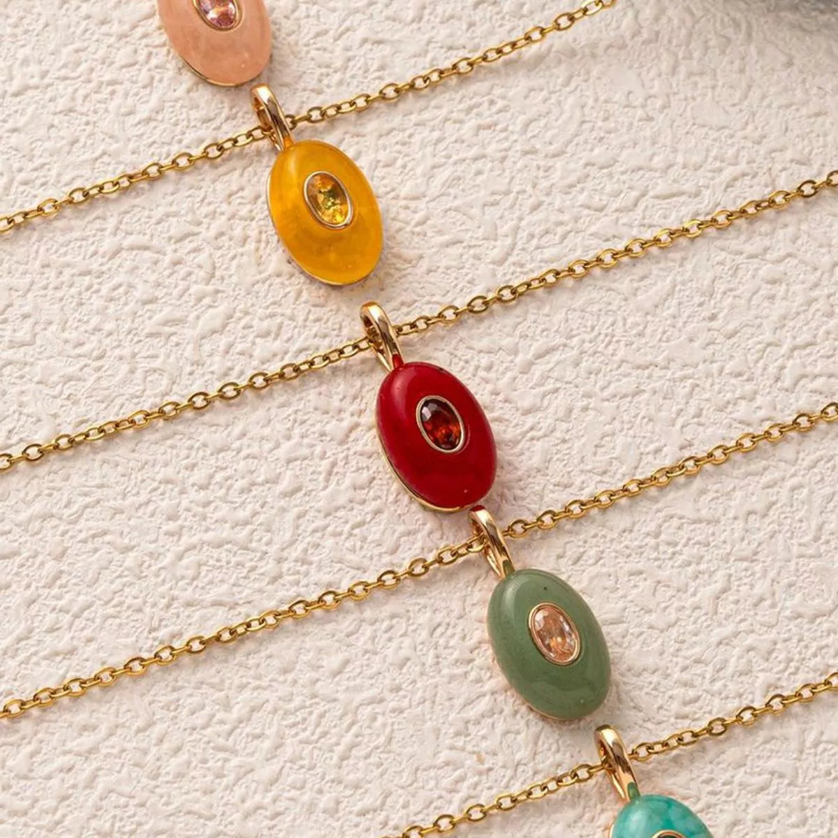 Natural Stone Pendant Necklace