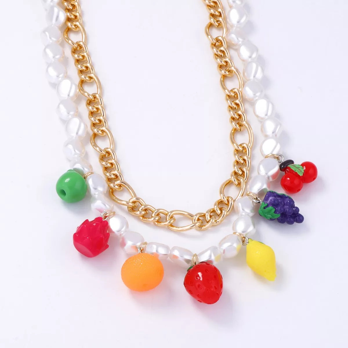 Colorful Charm Double Layered Necklace