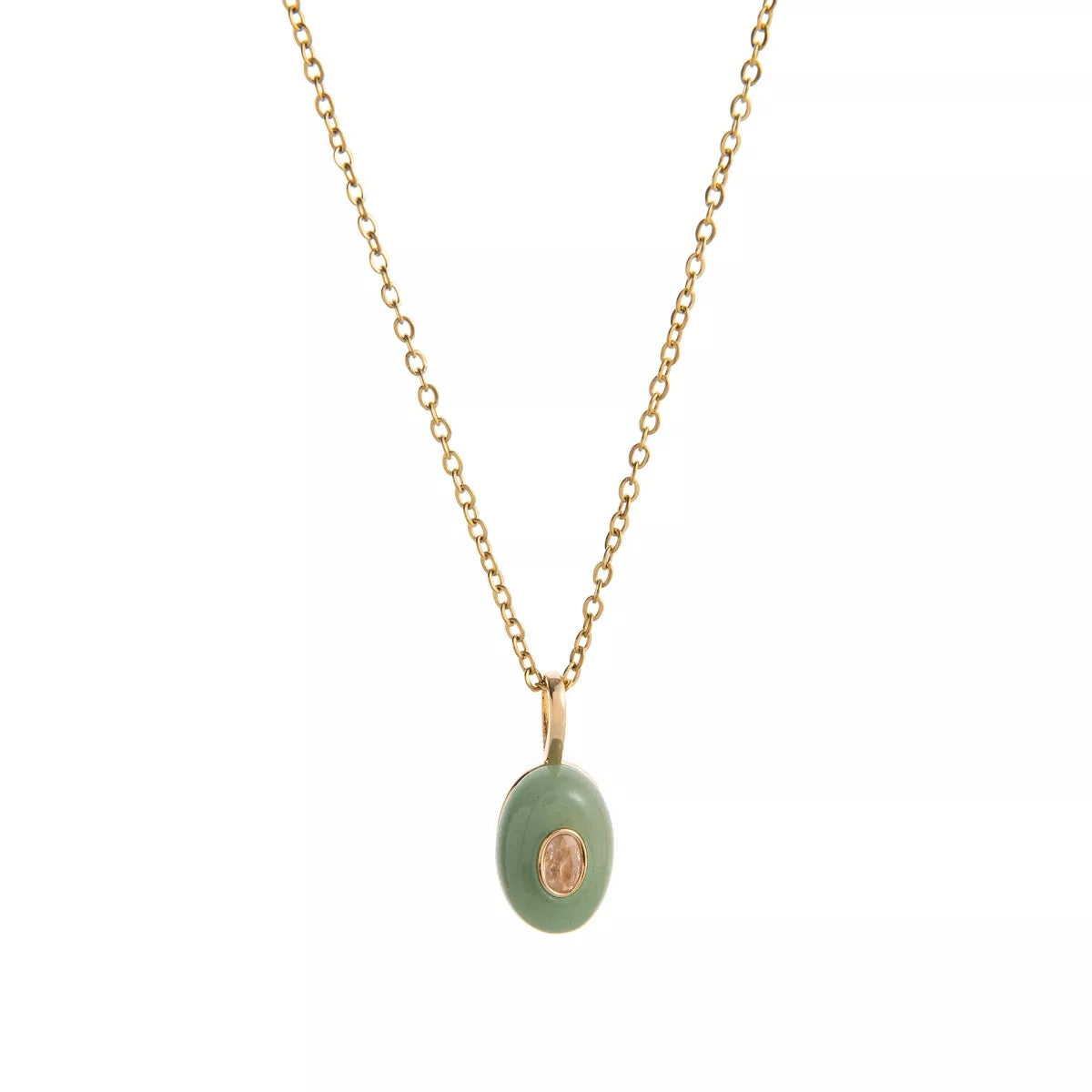 Natural Stone Pendant Necklace